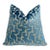 Mediterranean Maze Velvet Throw Pillow With Feather Down Insert For Sale