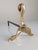Brutalist Sculptural Bronze Andirons, 1970s, Set of 2 For Sale - Image 12 of 15