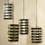 Black & Aluminium Pendant Lamps by Hoogervorst for Anvia, 1960s, Set of 4, in Flawless conditions. Designed 1960 to 1969...