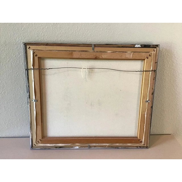 1980s Original Haitian Sailboats Oil Painting by Michel Valestin For Sale - Image 10 of 11