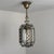 Art Deco Italian Revival Brass and Beveled Glass Lantern, 1970s For Sale - Image 3 of 18