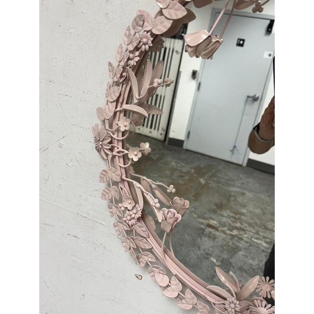 2020s Crate & Barrel Flower Crown Wall Mirror For Sale - Image 5 of 12