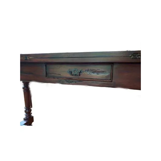 Late 20th Century Late 20th Century Custom Replica of George Washington's Dining Table With Hidden Drawers Handmade in the Usa For Sale - Image 5 of 6