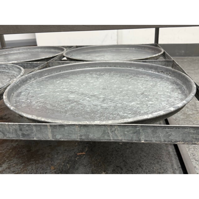 Silver Blue Ocean Traders Tilford Glass Top Tray Coffee Table For Sale - Image 8 of 12