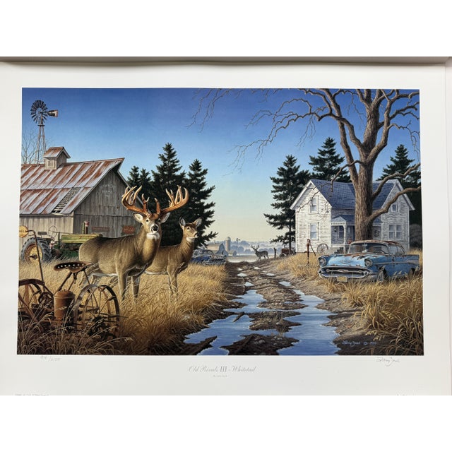 Larry Zach "Old Rivals III ~ Whitetail" Signed, Numbered, LE Wildlife Print LARRY ZACH is one of the most important...