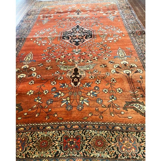 Late 19th Century Antique Persian Sarouk Feraghan Rug For Sale - Image 5 of 8