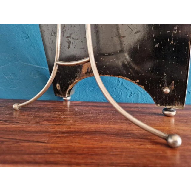 1920s Large Table Mirror with Silver Frame from Gebrüder Kühn, 1920s For Sale - Image 5 of 6