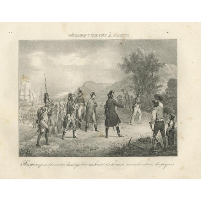 Madou, Bonaparte Landing at Fréjus, Return from Egypt, 1827, Lithograph For Sale - Image 9 of 9