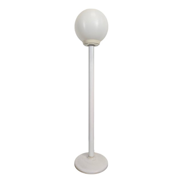Space Age Floor Lamp in White Plastic, 1970s For Sale