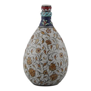 Turkish Ceramic Vase With Mediterranean Style For Sale