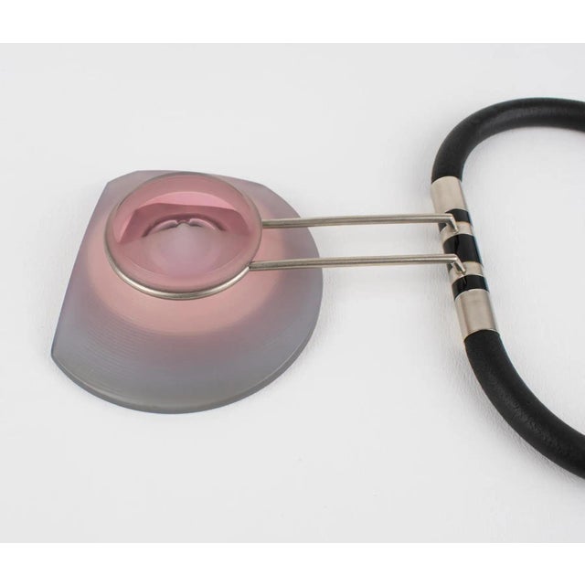Thierry Bontridder Unique Piece Avant Garde Rubber and Acrylic Necklace For Sale - Image 14 of 15