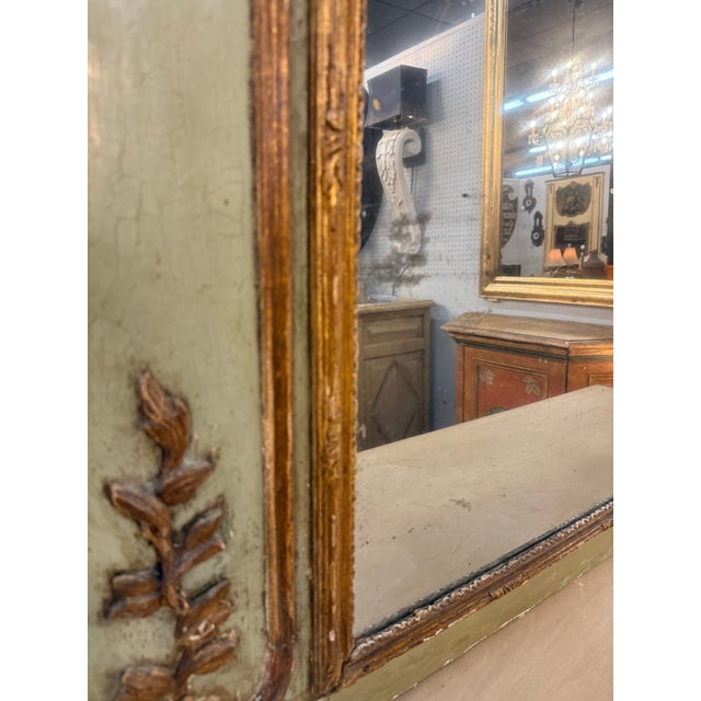 Wood Early 19th. C. French Trumeau Mirror For Sale - Image 7 of 7