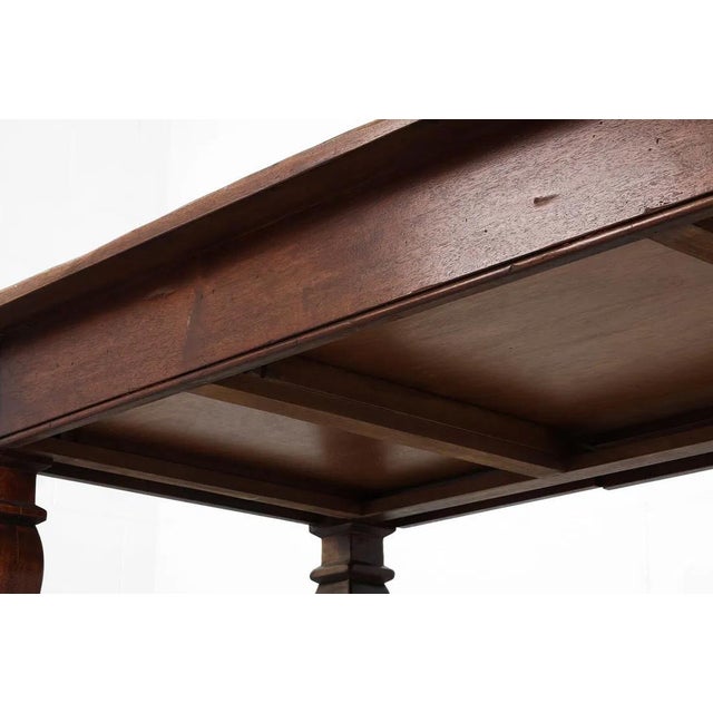 Wood South Cone Home Handmade Traditional Leather topDesk For Sale - Image 7 of 17
