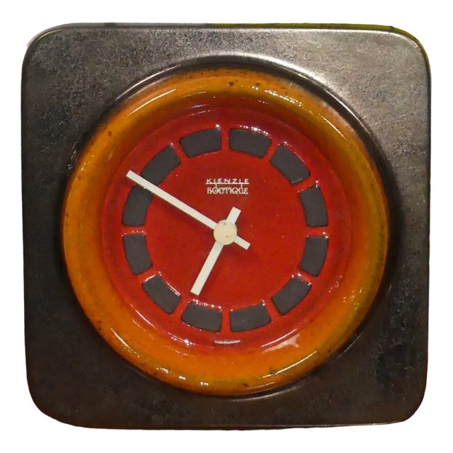 Wall Clock Ceramic Boutique Watch from Kienzle International, 1970s For Sale