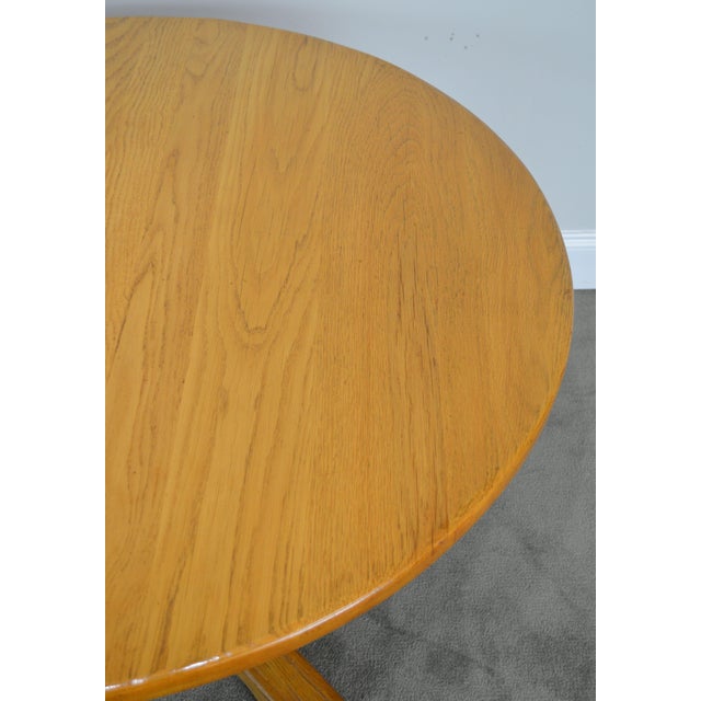 Brandt Ranch Oak Round Poker or Dining Table Chairish