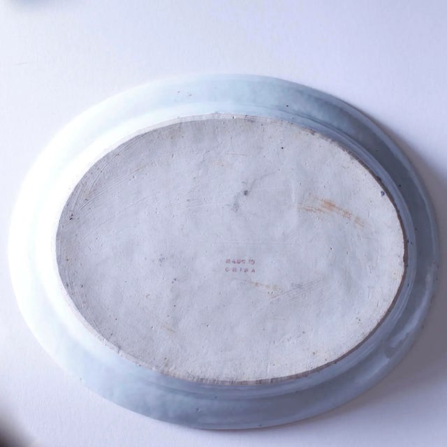 Ceramic 19th Century Rose Medallion Oval Porcelain Platter For Sale - Image 7 of 9