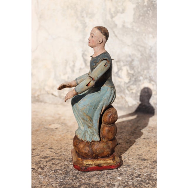 Date: 18th Century. Country: Portugal. Material: Polychrome Wood. Item condition: Some flaws and imperfections along the...