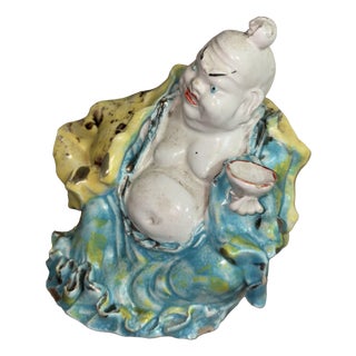 Vintage Buddha Figure, 1950 For Sale