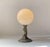 Italian Bronze Cherub Table Lamp with Opaline Orb Sphere, 1970s For Sale - Image 4 of 12