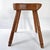 Wood Superb Vintage Brutalist Stool 1950 in Oak, 4 Legs, 50s For Sale - Image 7 of 12