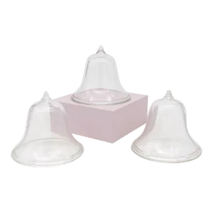 Set of 3 Glass Garden Cloches, English Mid 20th C.