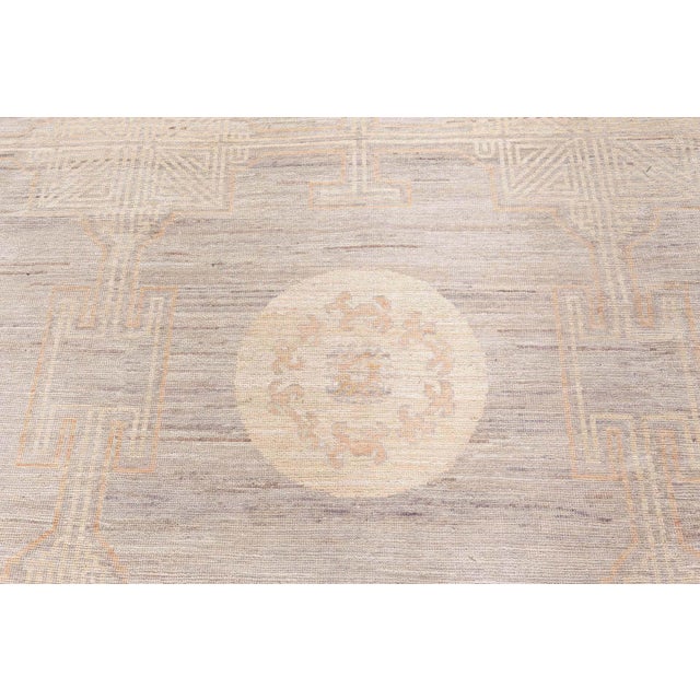 Textile Antique-Inspired Samarkand Light Gray Carpet "Aureo" by Doris Leslie Blau For Sale - Image 7 of 8