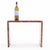 The rectangular top finely inlaid with a shimmering marquetry surface of natural mica, displaying subtle black, brown, and...