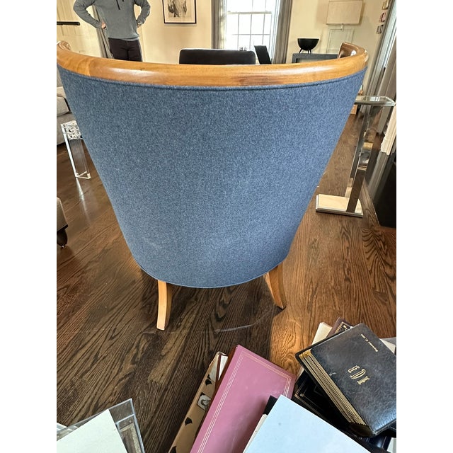 Contemporary Michael Berman Limited Armchair — Transitional California Modern Custom Upholstered Arm Chair For Sale - Image 3 of 7