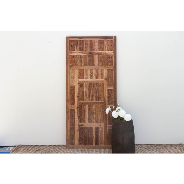 Reclaimed Teak Folk Carving Spanish Colonial Door For Sale - Image 10 of 10