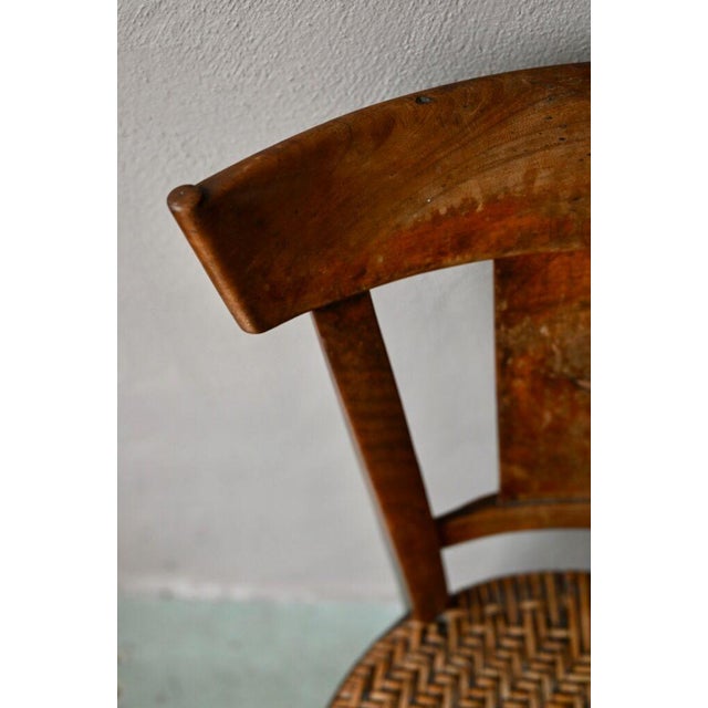 Brown Antique French Walnut Chair, 1890s For Sale - Image 8 of 16