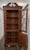 Vintage Chippendale Style Cherry Corner Display Cabinet With Keys For Sale - Image 4 of 12