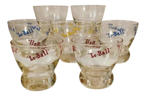 Vintage "Lo-Ball" Cocktail Glasses - Set of 7
