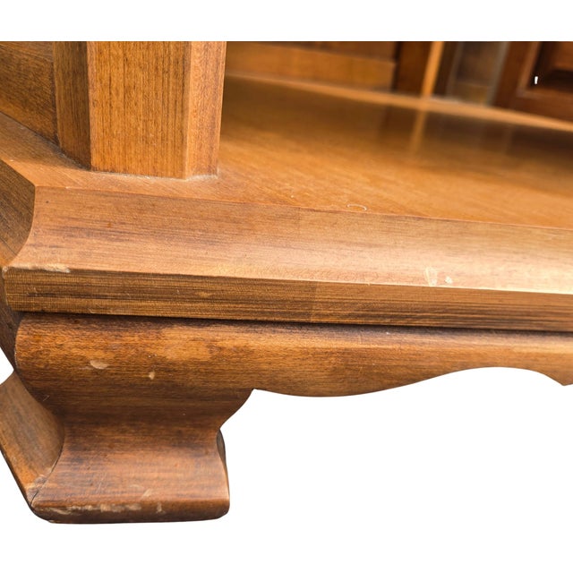 Boho Solid Rock Maple Nightstands- A Pair For Sale - Image 9 of 14
