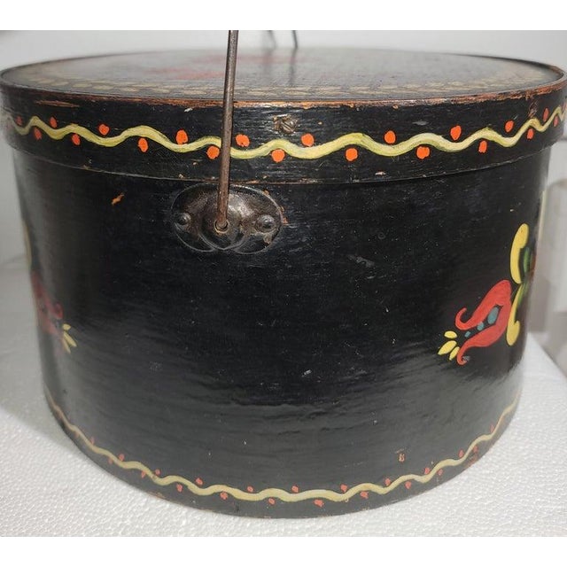 19Thc Paint Decorated Pa. Dutch Pantry Box For Sale In Los Angeles - Image 6 of 7