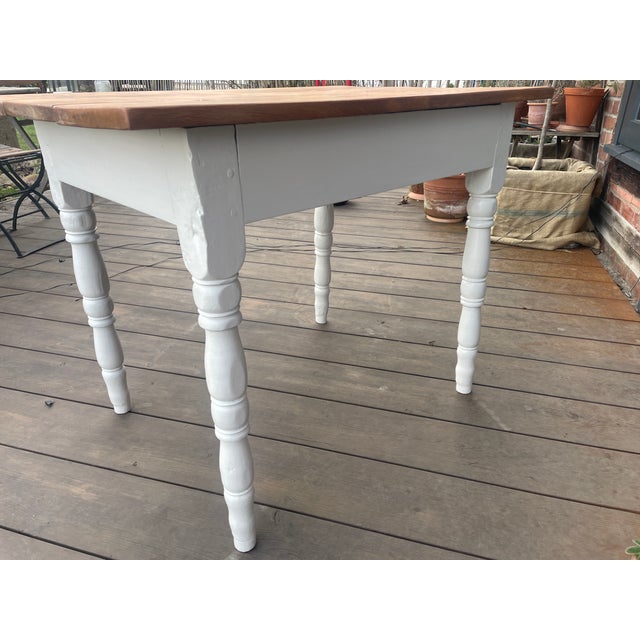 Antique Fir Wood Table, 1890s For Sale - Image 4 of 10