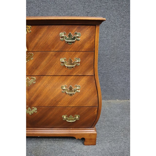 Late 20th Century Weiman Cherry Bombay Commode Chest For Sale - Image 5 of 13