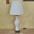 Ceramic Vintage Paul Hanson White Porcelain Table Lamp on Brass Pagoda Base, Usa For Sale - Image 7 of 18