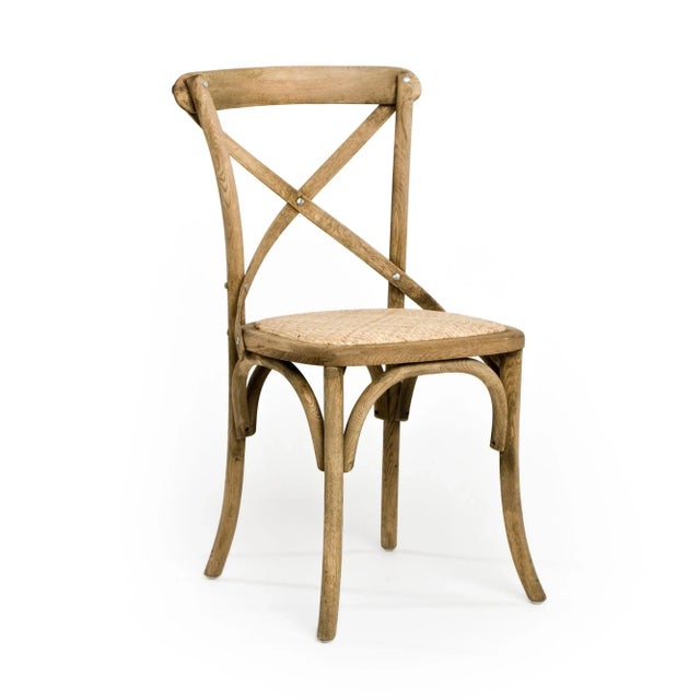 French Country Somer Parisienne Cafe Side Chair in Beige For Sale - Image 3 of 3