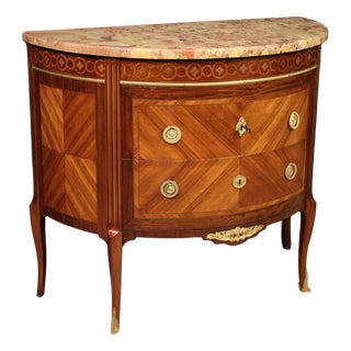 Louis XVII French Half-Moon Commode, 1920 For Sale