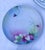 Butterflies and Pink, Yellow, and Blue Garden Flowers Decorative Wall Plate Curation- Set of 7 For Sale - Image 4 of 14