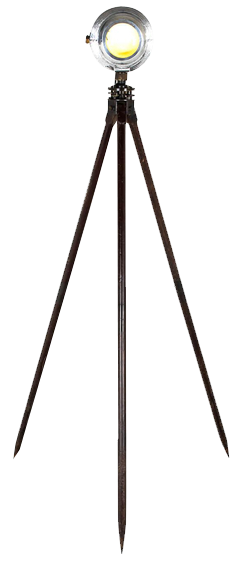 Art Deco Tripod Spotlight