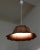 1970s Vintage Ceiling Lamp in Pine Veneer & White Plastic Mounting, 1970s For Sale - Image 5 of 8