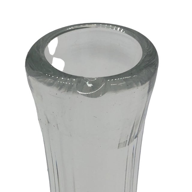 Baccarat Vintage Crystal Montaigne Optic Decanter With Stopper Etched