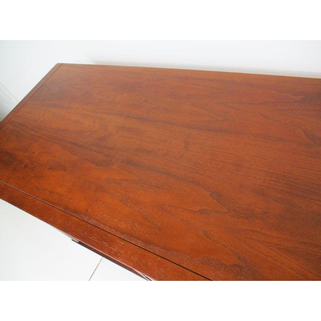 Mid Century Walnut Nine Drawer Dresser Chest by Dixie For Sale - Image 10 of 12