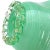 Vintage Murano Jade Green Threads and Gold Flecks Italian Art Glass Decorative Fazzoletto Vase For Sale In Orlando - Image 6 of 8