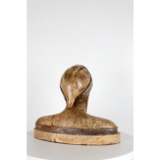 Marble Bust of the Italian Poet Dante Alighieri, 1900 For Sale - Image 11 of 15