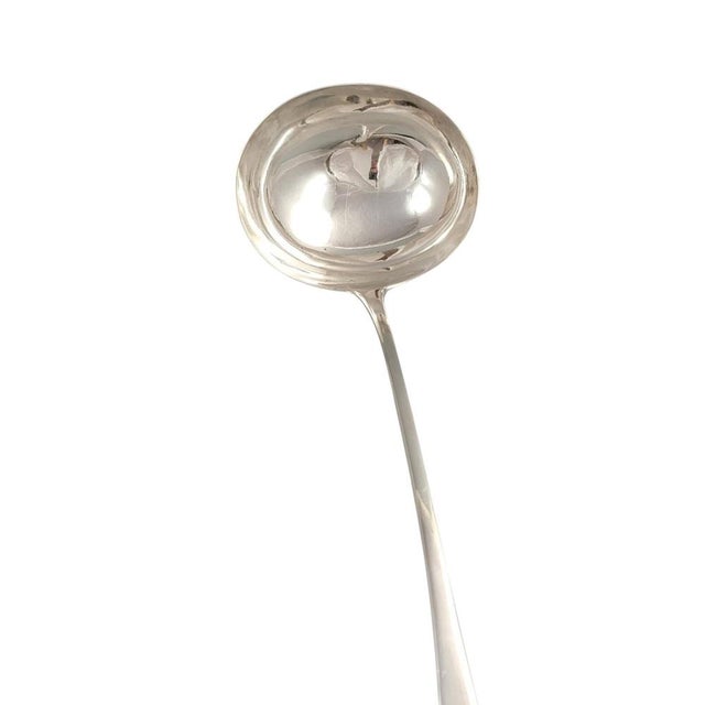 Georgian English Pattern Soup Ladle in Sterling Silver, 1800 For Sale - Image 5 of 10