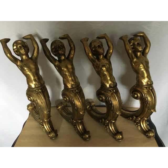Brass Figures, 1950s, Set of 4 For Sale - Image 10 of 16