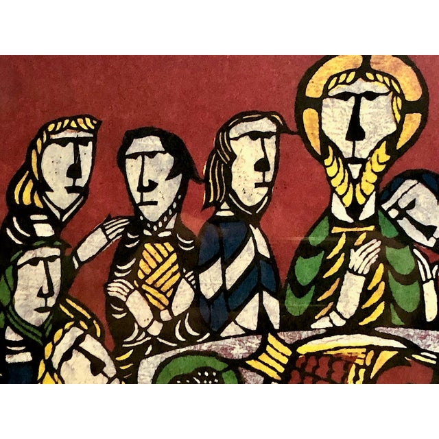 Japanese Signed Limited Edition Print “The Last Supper” by Sadao Watanabe For Sale - Image 3 of 9