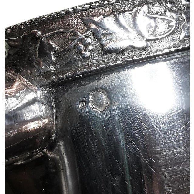 Art Nouveau Silver Coffee and Tea Set by Ludwig Politzer, 1890s, Set of 6 For Sale - Image 9 of 11